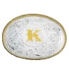 Montana Silversmiths Engraved Initial K Medium Oval Buckle
