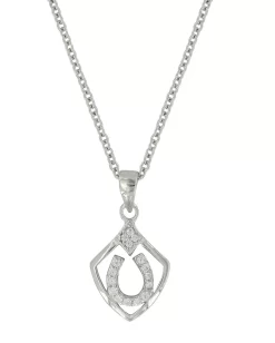 Montana Silversmiths Shielded In Horseshoes Necklace