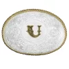 Montana Silversmiths Engraved Initial U Medium Oval Buckle