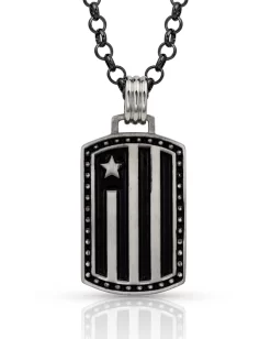 Montana Silversmiths Independence Day Flag Necklace