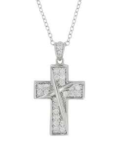 Montana Silversmiths Ribboned Cross Necklace
