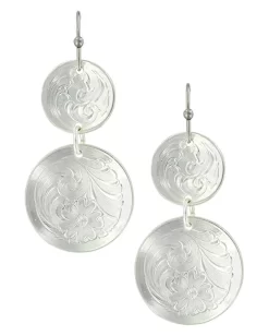 Montana Silversmiths Montanas Pendulum Concho Earrings