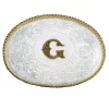 Montana Silversmiths Engraved Initial G Medium Oval Buckle