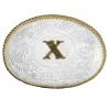 Montana Silversmiths Engraved Initial X Medium Oval Buckle