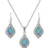 Montana Silversmiths Royal Cluster Drop Jewelry Set