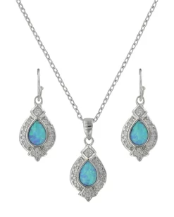 Montana Silversmiths Royal Cluster Drop Jewelry Set