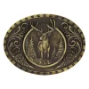 Montana Silversmiths Heritage Outdoor Series Wild Stag Carved Buckle