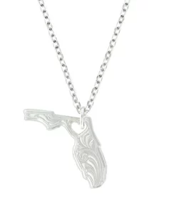 Montana Silversmiths Womens I Heart Florida State Necklace