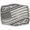 Montana Silversmiths Men's Waving American Flag Belt Buckle