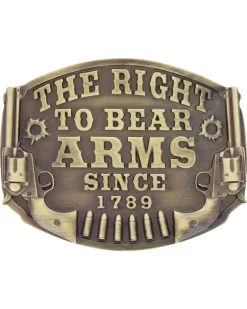 Montana Silversmiths Montanan Silversmiths Men's Right To Bear Arms Belt Buckle