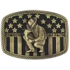 Montana Silversmiths Men's Cowboys Of Faith® Heritage Flag Attitude Buckle