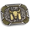 Montana Silversmiths Southwestern Flair Buffalo Skull Attitude Buckle
