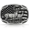 Montana Silversmiths Men's Matched Pair Deer Buckle