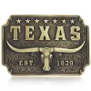 Montana Silversmiths Men's Classic Texas Longhorn Buckle