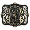 Montana Silversmiths Men's A-Blaze Filigree Framed Bronco Rider Belt Buckle