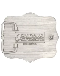 Montana Silversmiths Men's A-Blaze Filigree Framed Bronco Rider Belt Buckle -Montana Silversmiths 2000350119 000 P2