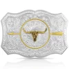 Montana Silversmiths Men's Your Arrow Longhorn Belt Buckle