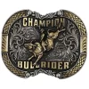 Montana Silversmiths Men's Roped In Champion Bull Rider Belt Buckle