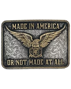 Montana Silversmiths Men's Silver & Gold Made In America Buckle