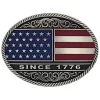 Montana Silversmiths Men's American Flag Circular Buckle