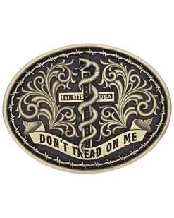 Montana Silversmiths Men's Patriot's Faith Attitude Belt Buckle