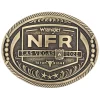Montana Silversmiths Men's Bronze 2022 National Finals Rodeo Oval Belt Buckle
