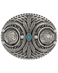 Montana Silversmiths Spirit Of The Buffalo Nickel Attitude Buckle