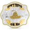 Montana Silversmiths Two-Tone Don't Tread On Me Scalloped Buckle