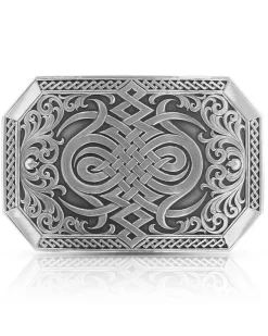 Montana Silversmiths Gunmetal Celtic Knot Belt Buckle