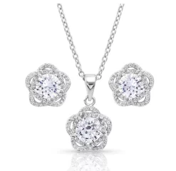 Montana Silversmiths Montana Silversmith Starlight Flower Jewelry Set