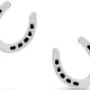 Montana Silversmiths Lucky Silver Horseshoe Earrings