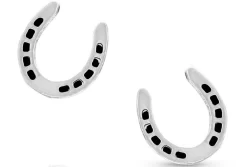 Montana Silversmiths Lucky Silver Horseshoe Earrings