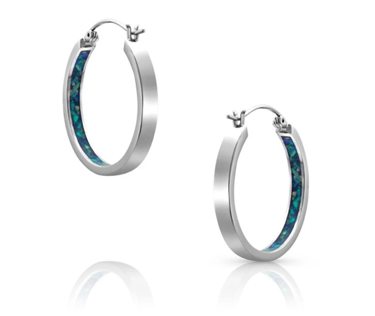 Montana Silversmiths Hidden Depths Opal Hoop Earrings 1 Montana Silversmiths Hidden Depths Opal Hoop Earrings