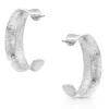 Montana Silversmiths Glacier Saddle Bend Engraved Hoop Earrings