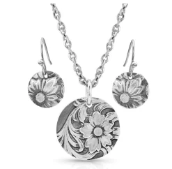 Montana Silversmiths Art Of The Buckle Jewelry Set