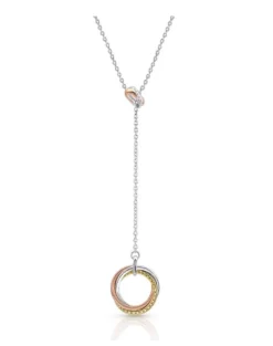 Montana Silversmiths Trio Rings Lariat Necklace