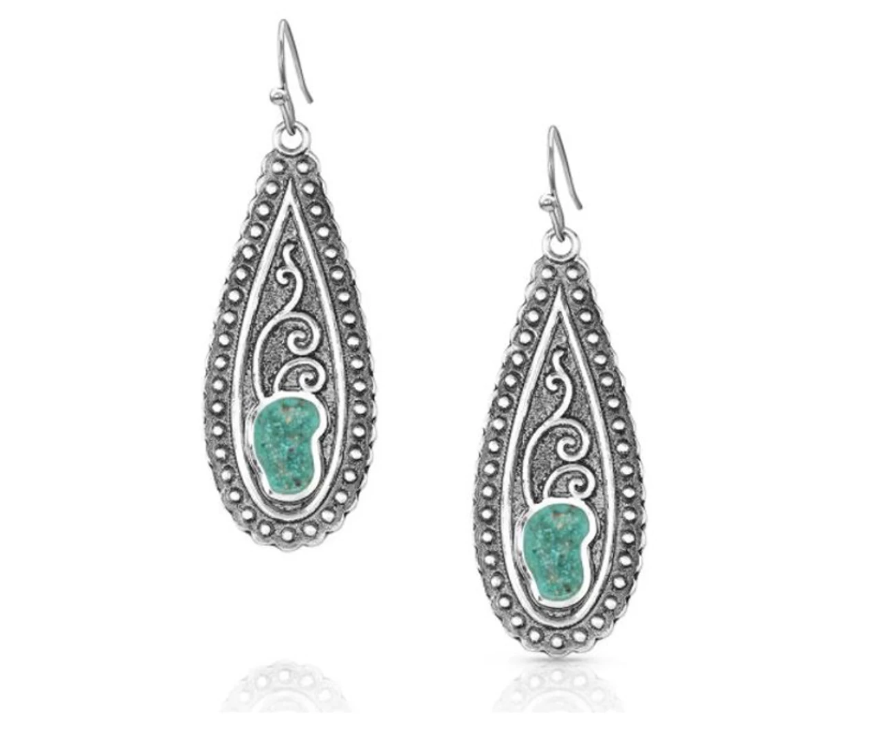 Montana Silversmiths Country Roads Turquoise Earrings 1 Montana Silversmiths Country Roads Turquoise Earrings