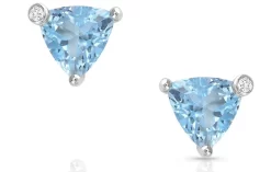 Montana Silversmiths Azure Trillion Starlight Stud Earrings