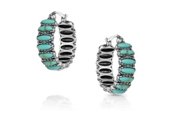 Montana Silversmiths Turquoise Run Earrings
