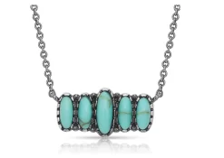 Montana Silversmiths Turquoise Quint Bar Necklace