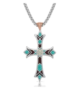 Montana Silversmiths American Legends Embracing Faith Cross Necklace