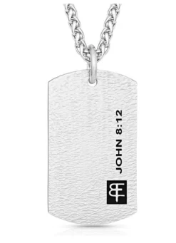 Montana Silversmiths I Am The Light Dog Tag Necklace