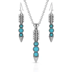 Montana Silversmiths Free Falling Silver Arrow Jewelry Set