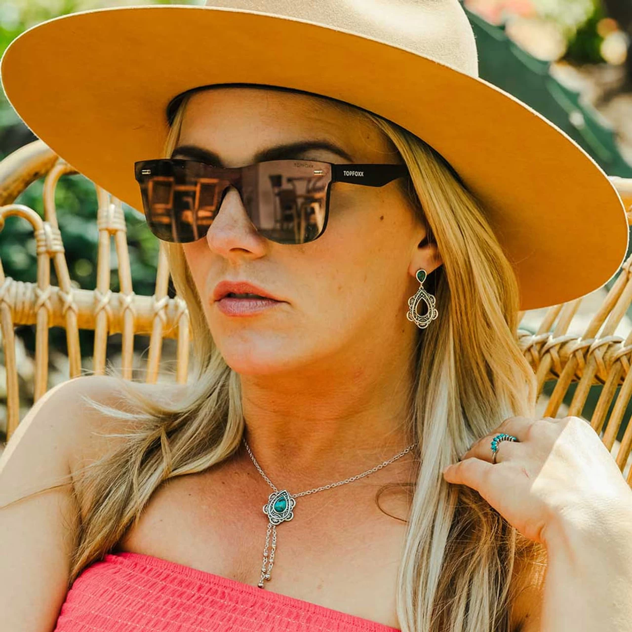 Montana Silversmiths Lady Guadalupe Dangle Stone Necklace 3 Montana Silversmiths Lady Guadalupe Dangle Stone Necklace - Image 3