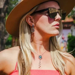 Montana Silversmiths Lady Guadalupe Dangle Stone Necklace 7 Montana Silversmiths Lady Guadalupe Dangle Stone Necklace -Montana Silversmiths 2487495 4 02709.1632865151