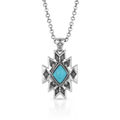 Montana Silversmiths Turquoise Star Pendant Necklace