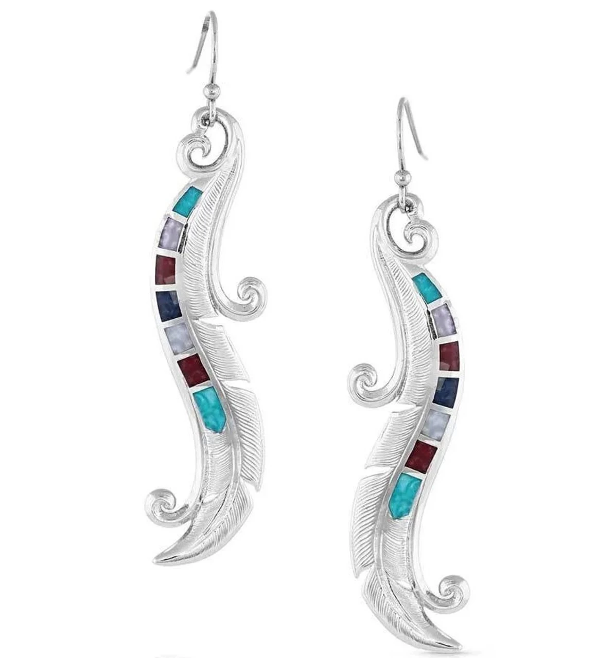 Montana Silversmiths Dreamweaver Feather Earrings 1 Montana Silversmiths Dreamweaver Feather Earrings