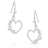 Montana Silversmiths Fiery Heart Of Ice Earrings