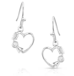 Montana Silversmiths Fiery Heart Of Ice Earrings