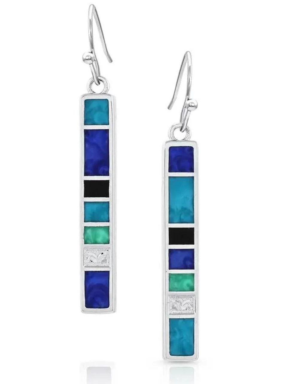 Montana Silversmiths American Legends Tablet Earrings-ERS093 1 Montana Silversmiths American Legends Tablet Earrings-ERS093